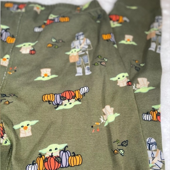 Hanna Andersson Star Wars Mandalorian Holiday Long John Pajama Pant - Picture 7 of 9